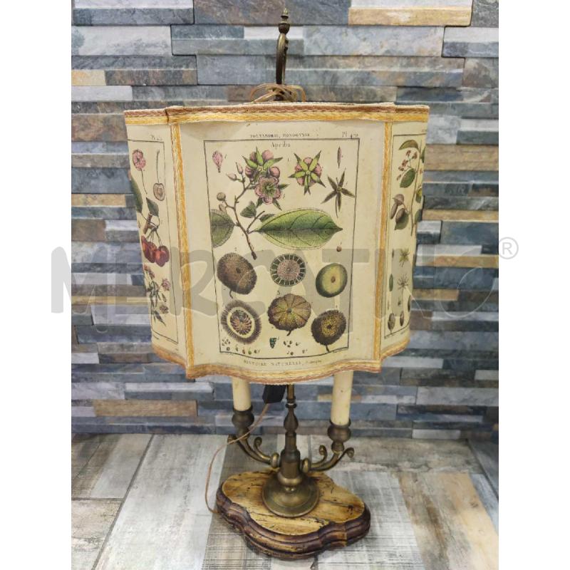 LAMPADA BASE LEGNOCON PARALUME CARTA | Mercatino dell'Usato Settimo torinese 3