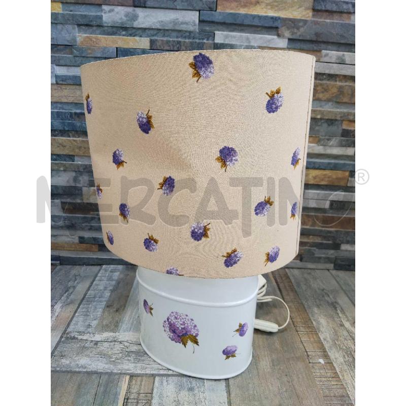  LAMPADA CERAMICA BIANCHE CON GLICINE | Mercatino dell'Usato Settimo torinese 1