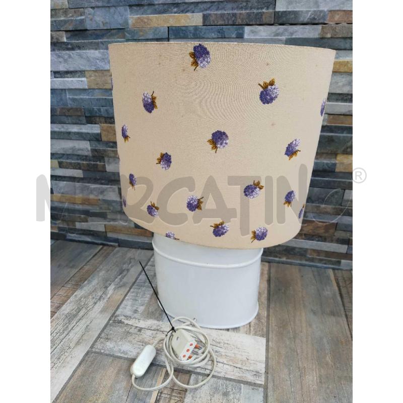  LAMPADA CERAMICA BIANCHE CON GLICINE | Mercatino dell'Usato Settimo torinese 4