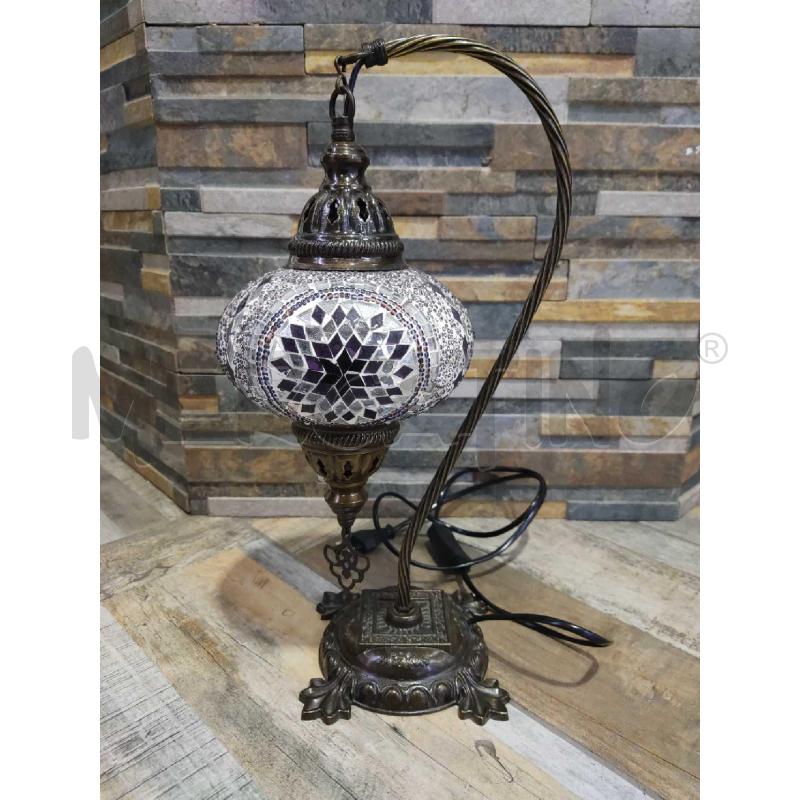 LAMPADA DA TAVOLO STILE TURCO CON BASE METALLO | Mercatino dell'Usato Settimo torinese 1