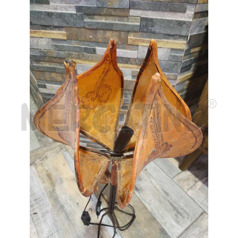 LAMPADA ETNICA METALLO FIORE ARANCIO BUDELLO | Mercatino dell'Usato Settimo torinese 5