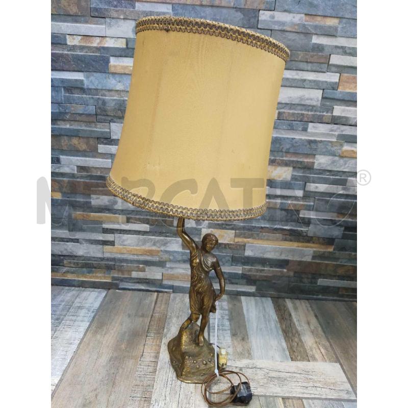 LAMPADA SCULTURA IN BRONZO FIGURA FEMMINILE | Mercatino dell'Usato Settimo torinese 1