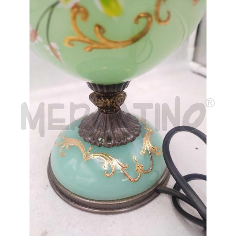 LAMPADA STILE AT DECO' VETR OPALE AZZURRO | Mercatino dell'Usato Settimo torinese 5