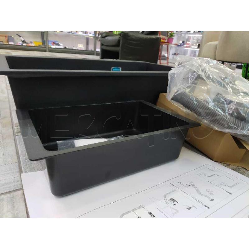 LAVELLO NERO GRANITO CERAMICA NUOVO CON ACCESSORI | Mercatino dell'Usato Settimo torinese 5