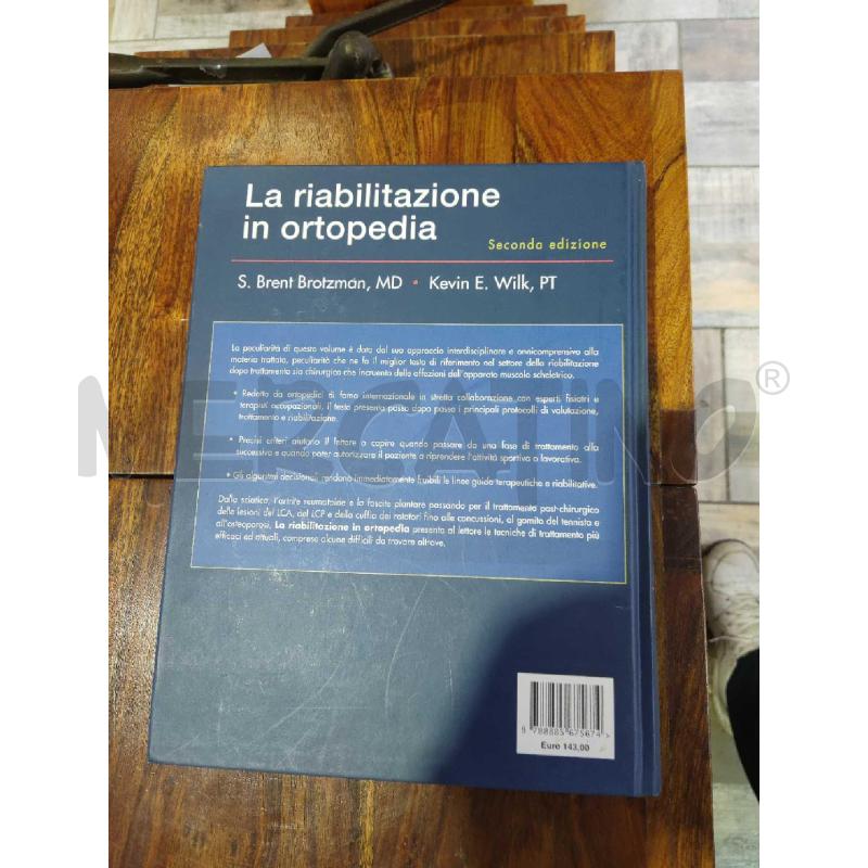 LA RIABILITAZIONE IN ORTOPEDIA ELSEVIER MASSON | Mercatino dell'Usato Settimo torinese 2