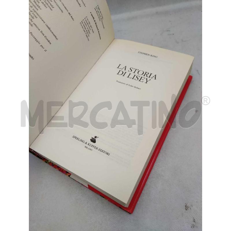 LA STORIA DI LISEY DI STEPHEN KING PRIMA EDIZIONE | Mercatino dell'Usato Settimo torinese 5