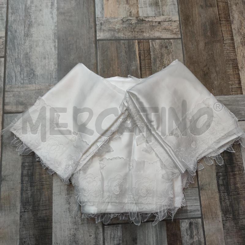 LENZ. MATRIM SOPRA+SOTTO+2FED BIANCHE TULLE FIORI | Mercatino dell'Usato Settimo torinese 1