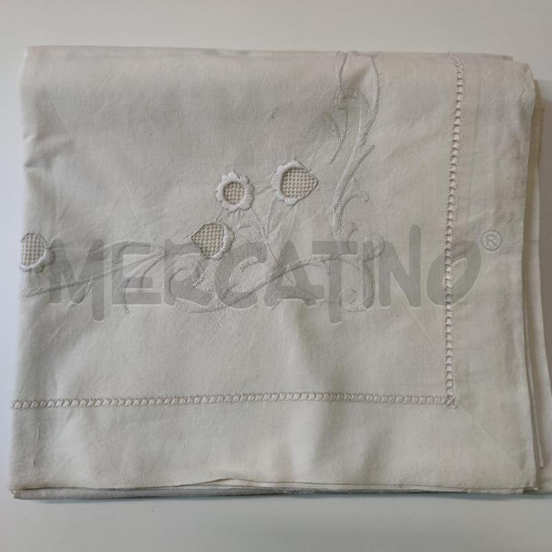 LENZUOLO MATRIM LINO RICAMATO | Mercatino dell'Usato Settimo torinese 1