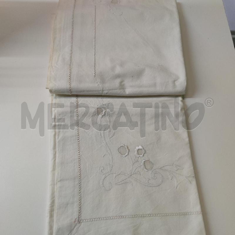 LENZUOLO MATRIM LINO RICAMATO | Mercatino dell'Usato Settimo torinese 3