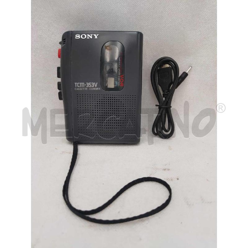 LETTORE CASSETTINE SONY TCM-353V CASSETTE-CORDER | Mercatino dell'Usato Settimo torinese 1