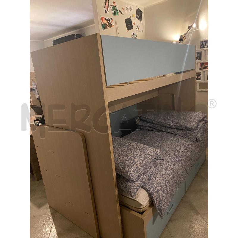LETTO A CASTELLO CON MATERASSO E SCALINI | Mercatino dell'Usato Settimo torinese 1