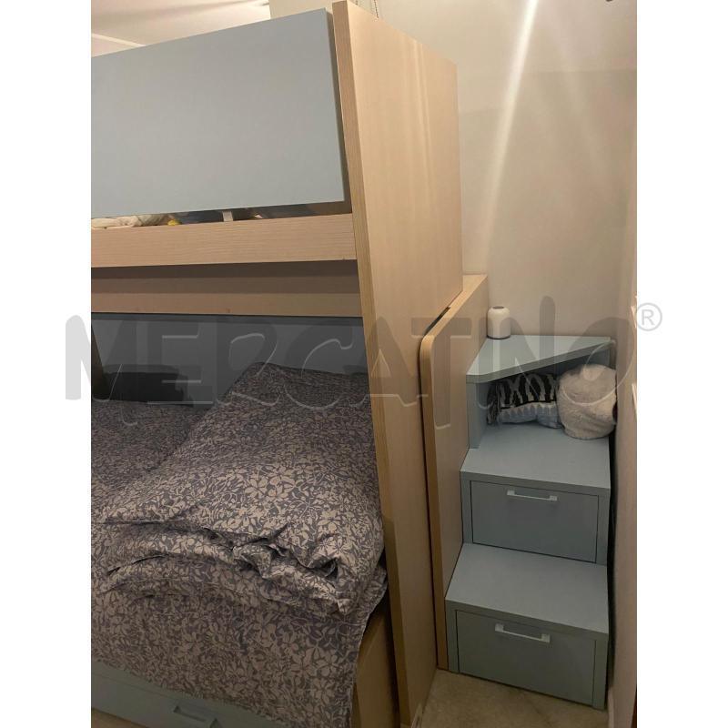 LETTO A CASTELLO CON MATERASSO E SCALINI | Mercatino dell'Usato Settimo torinese 2