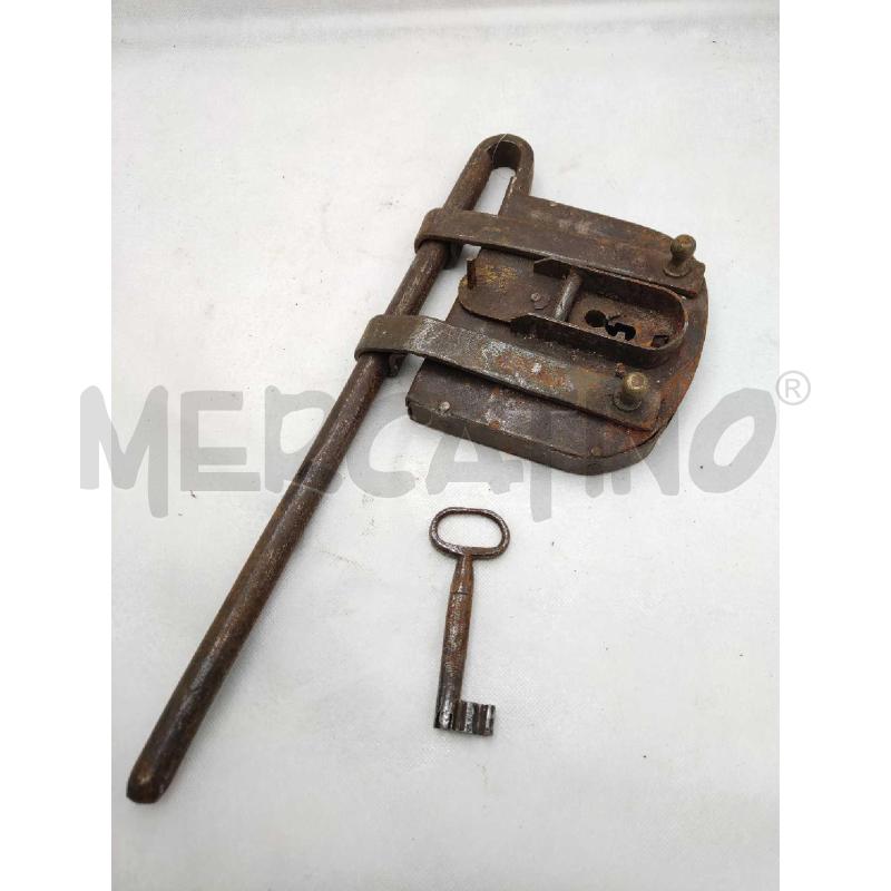 LUCCHETTO ANTICO 900 CHIAVE SCHELETRICA X  | Mercatino dell'Usato Settimo torinese 1