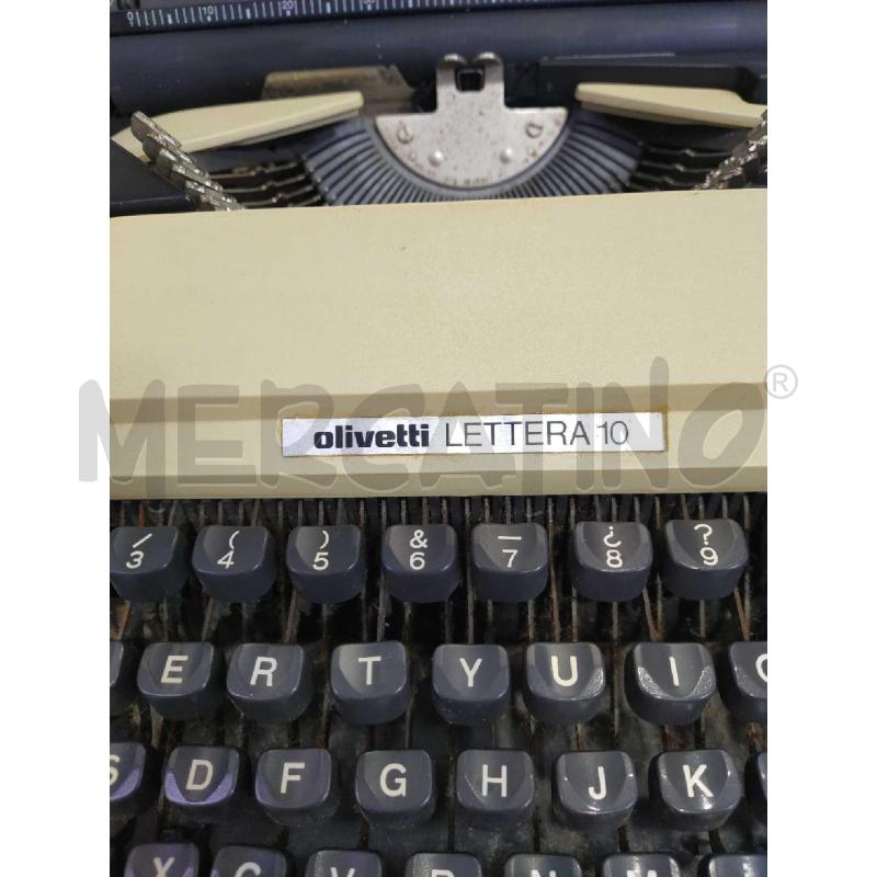 MACCHINA DA SCRIVERE OLIVETTI LETTERA 10 | Mercatino dell'Usato Settimo torinese 2