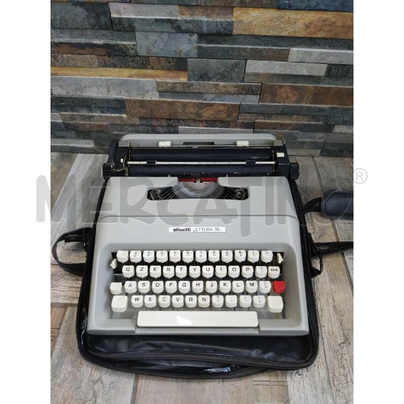 MACCHINA DA SCRIVERE OLIVETTI LETTERA 35 GRIGIA | Mercatino dell'Usato Settimo torinese 1