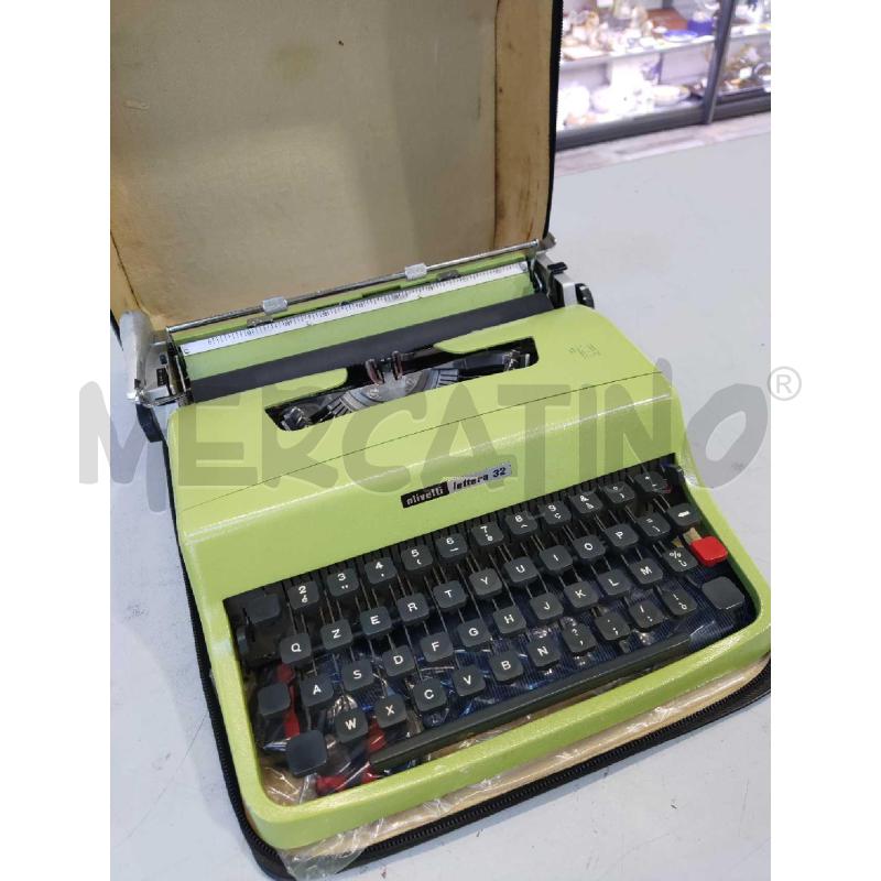 MACCHINA DA SCROIVERE OLIVETTI LETTERA 32 VERDE | Mercatino dell'Usato Settimo torinese 2