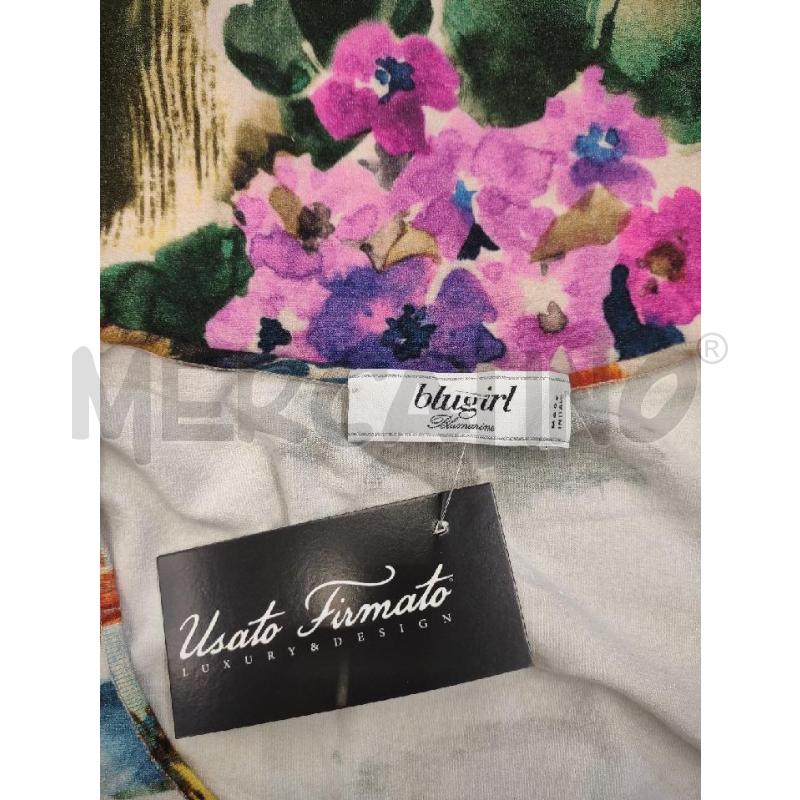 MAGLIA DONNA BLUGIRL BLUMARINE FANTASIA FIORI  | Mercatino dell'Usato Settimo torinese 3