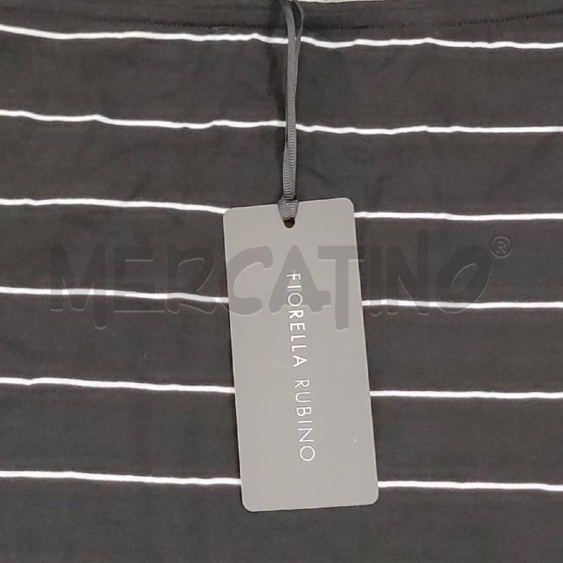 MAGLIA DONNA FIORELLA RUBINO NERA RIGHE BIANCHE NUOVA | Mercatino dell'Usato Settimo torinese 4