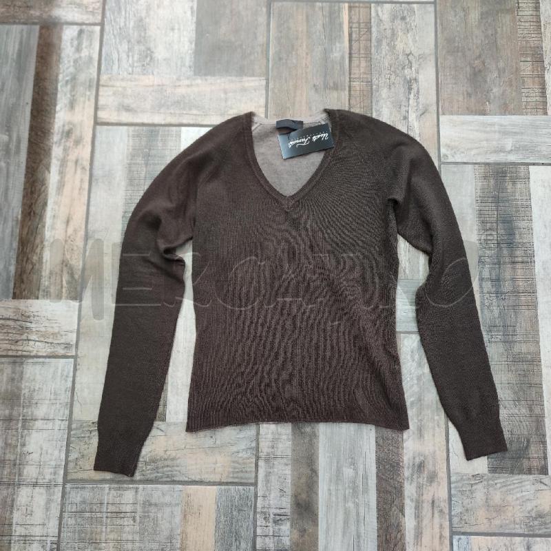MAGLIA DONNA GRIFONI TORTORA SCOLLO V | Mercatino dell'Usato Settimo torinese 1