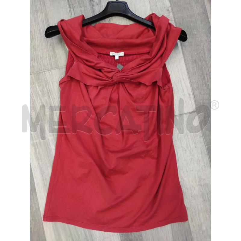 MAGLIA DONNA MAXMARA ROSSO FIOCCO DAVANTI | Mercatino dell'Usato Settimo torinese 1