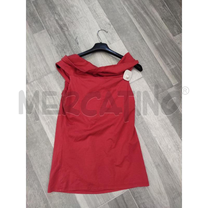MAGLIA DONNA MAXMARA ROSSO FIOCCO DAVANTI | Mercatino dell'Usato Settimo torinese 3