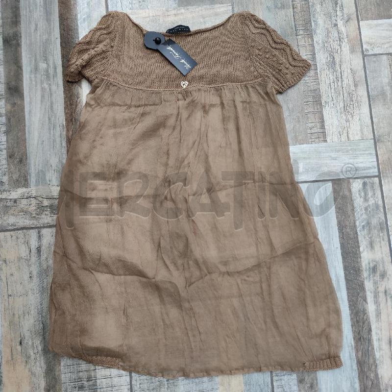 MAGLIA LUNGA/VESTITO TWIN SET CAMMELLO SETA | Mercatino dell'Usato Settimo torinese 2