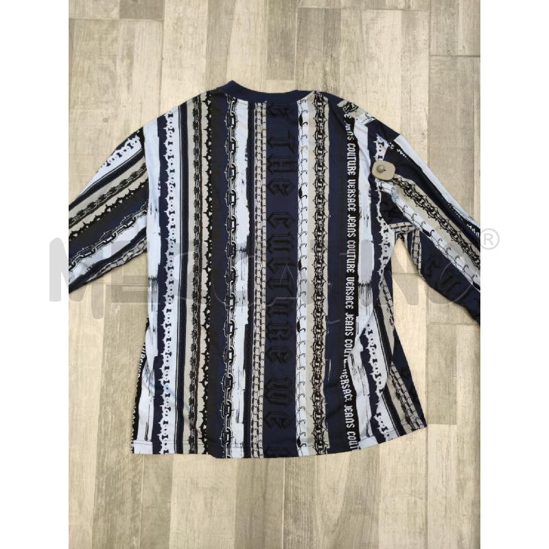 MAGLIA UOMO VERSACE JEANS COUTURE BLU RIGHE  | Mercatino dell'Usato Settimo torinese 2