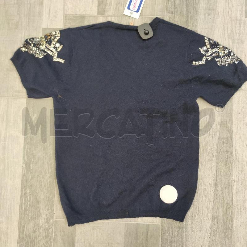 MAGLIONCINO M/M SANDRO BLU PAILLETTES BORCHIE | Mercatino dell'Usato Settimo torinese 2