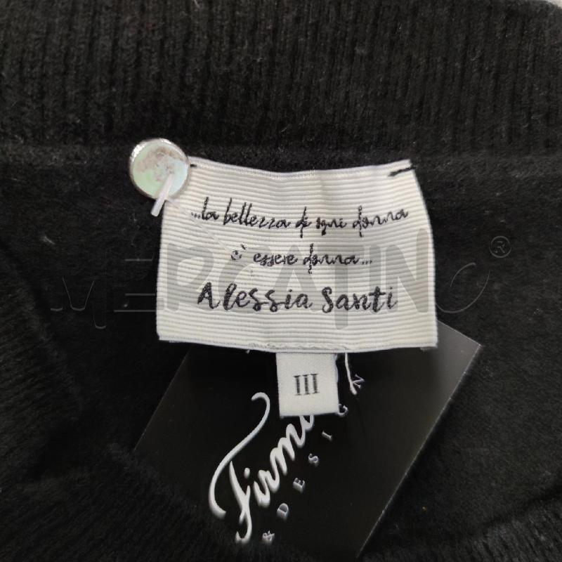 MAGLIONE DONNA LANA ALESSIA SANTI NERO | Mercatino dell'Usato Settimo torinese 3