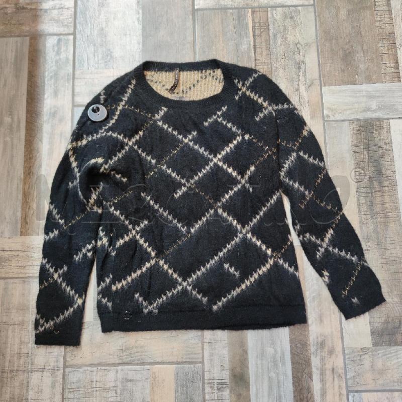MAGLIONE DONNA MANILA GRACE NERO MISTO MOHAIR DETT LUREEX | Mercatino dell'Usato Settimo torinese 1