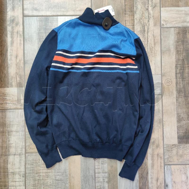 MAGLIONE UOMO CHERVO' SPORT BLU RIGHE CORALLO | Mercatino dell'Usato Settimo torinese 2