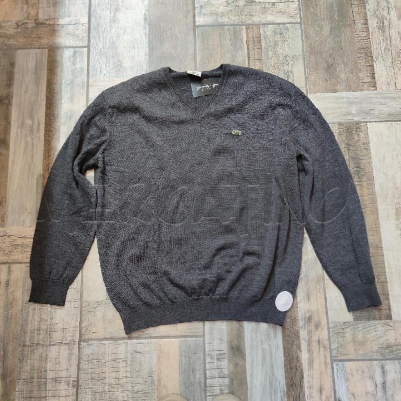MAGLIONE UOMO LACOSTE GRIGIO LANA | Mercatino dell'Usato Settimo torinese 1