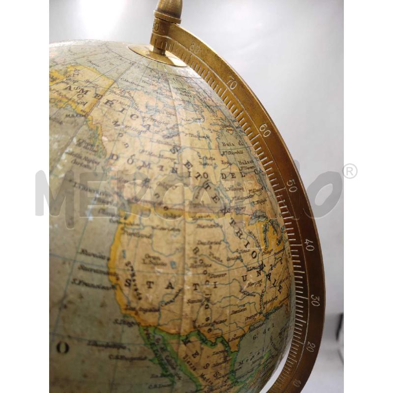 MAPPAMONDO GLOBO TERRSTRE ANTONIO VALLARDI EDITORE MILANO | Mercatino dell'Usato Settimo torinese 4
