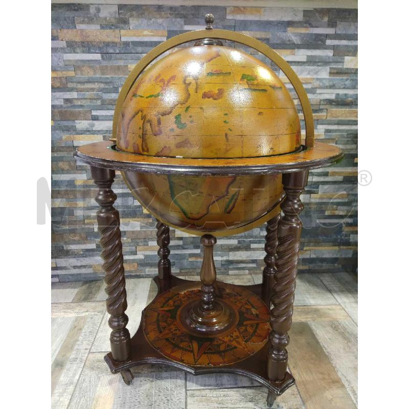 MAPPAMONDO PORTA LIQUORI LEGNO CON DIFETTO  | Mercatino dell'Usato Settimo torinese 1