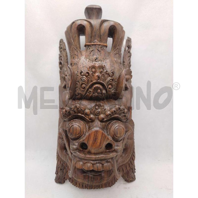 MASCHERA LEGNO INDONIESANA | Mercatino dell'Usato Settimo torinese 1