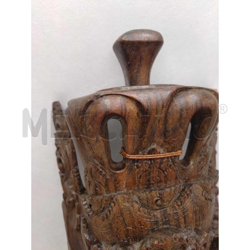 MASCHERA LEGNO INDONIESANA | Mercatino dell'Usato Settimo torinese 3