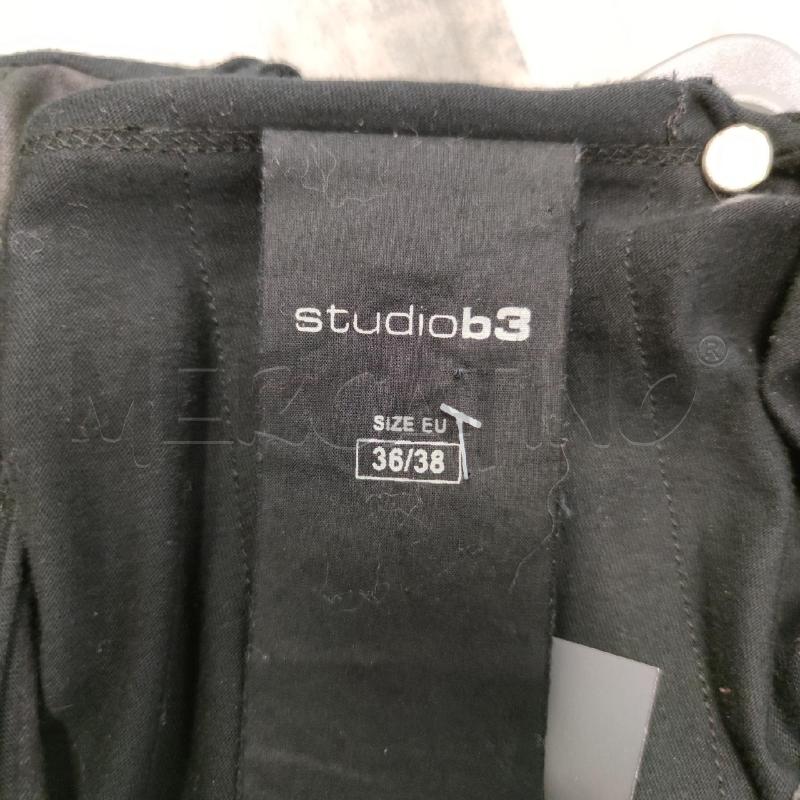 MAXI MAGLIA DONNA STUDIO B3 NERA ZIP LETTERE | Mercatino dell'Usato Settimo torinese 3