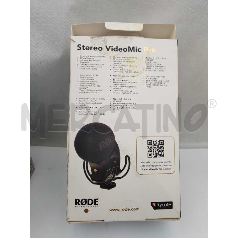 MICROFONO STEREO VID RODE RYCOTE | Mercatino dell'Usato Settimo torinese 2