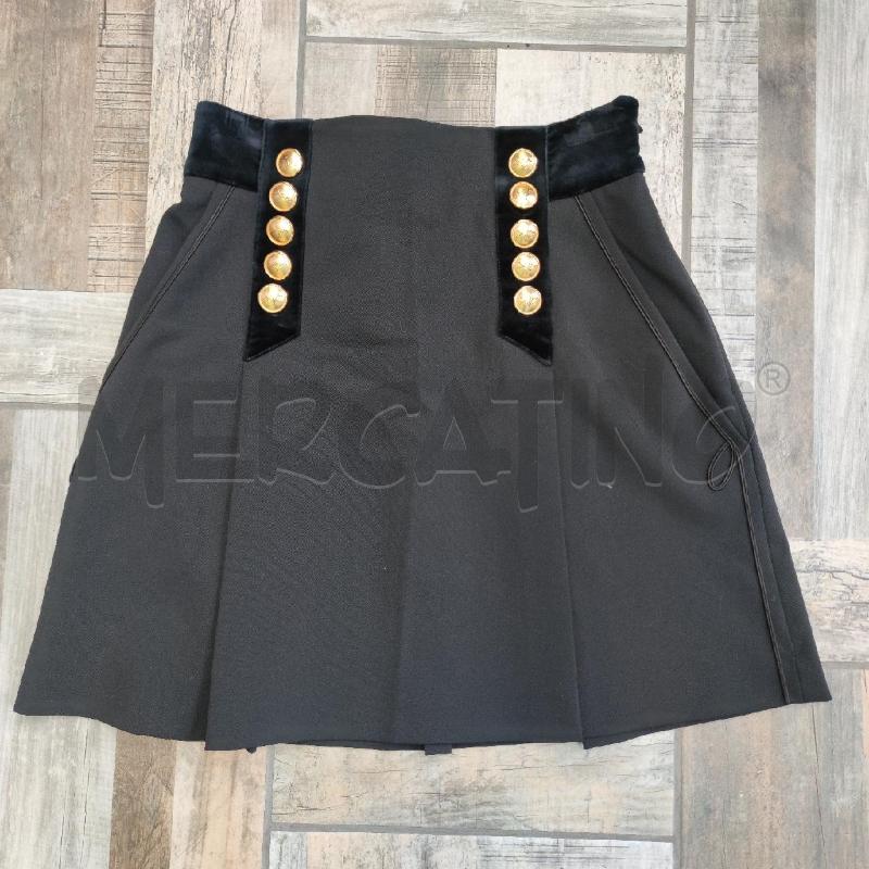 MINI GONNA ALBERTA FERRETTI NERA BOTTONI DORATI  | Mercatino dell'Usato Settimo torinese 1