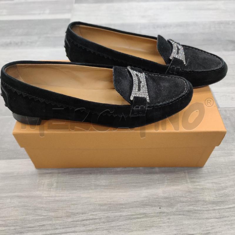 MOCASSINI DONNA CON TACCHETTO TOD'S NERO STRASS | Mercatino dell'Usato Settimo torinese 1