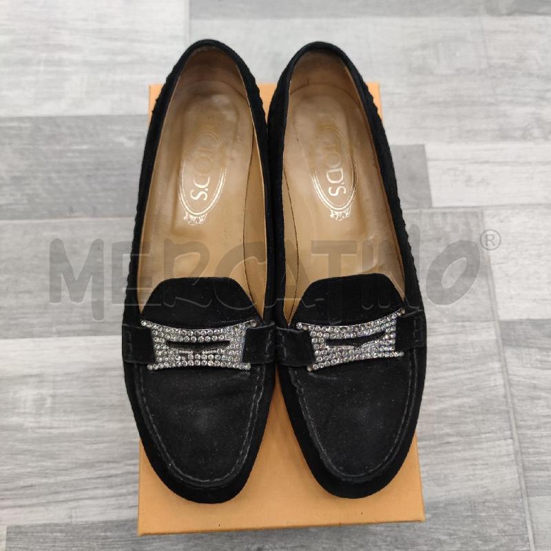 MOCASSINI DONNA CON TACCHETTO TOD'S NERO STRASS | Mercatino dell'Usato Settimo torinese 2