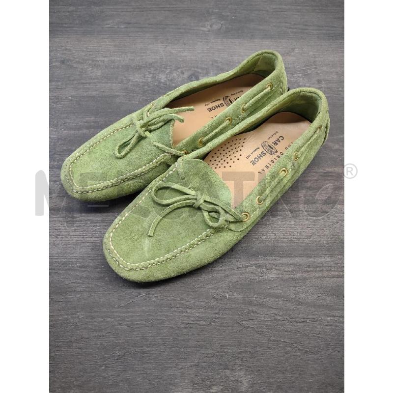 MOCASSINI DONNA PELLE CAR SHOE VERDE ACIDO | Mercatino dell'Usato Settimo torinese 1
