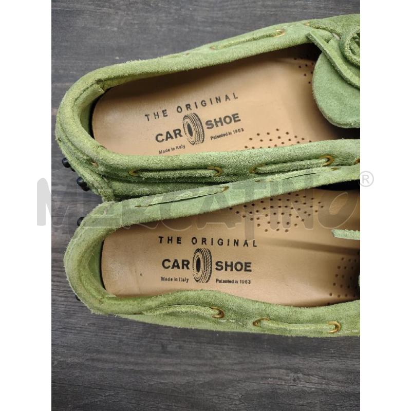 MOCASSINI DONNA PELLE CAR SHOE VERDE ACIDO | Mercatino dell'Usato Settimo torinese 3