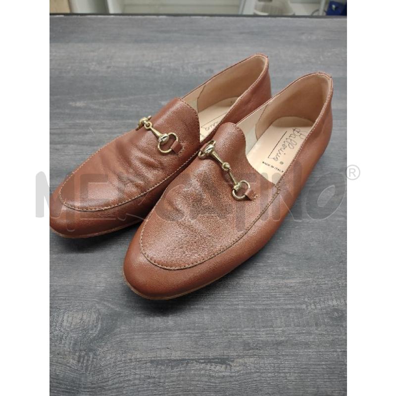 MOCASSINI PELLE DONNA BALLERINA MARRONE  | Mercatino dell'Usato Settimo torinese 1