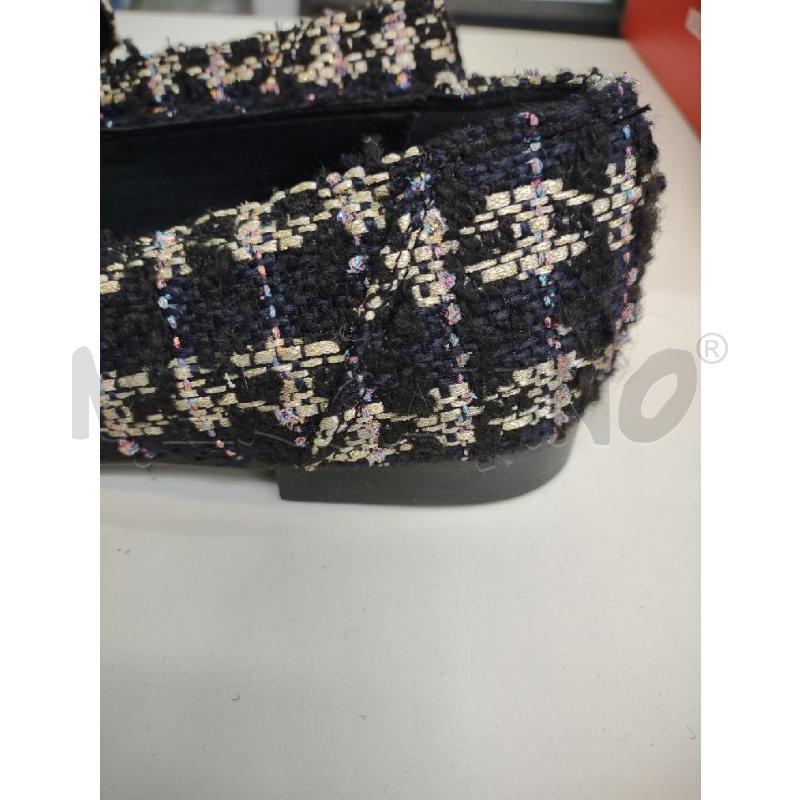 MOCASSINO BOTTEGA LOTTI TWEED NERO LUREX | Mercatino dell'Usato Settimo torinese 3