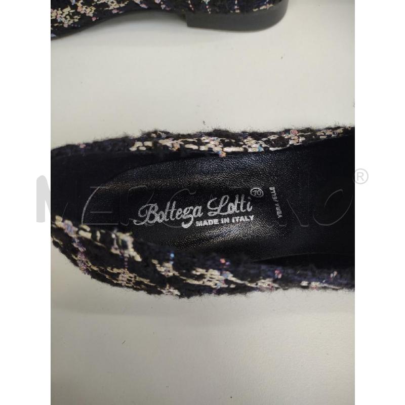 MOCASSINO BOTTEGA LOTTI TWEED NERO LUREX | Mercatino dell'Usato Settimo torinese 4