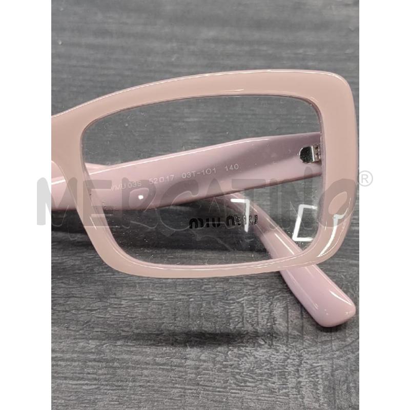 MONTATURA OCCHIALI MIU MIU ROSA ANTICO NUOVI | Mercatino dell'Usato Settimo torinese 3