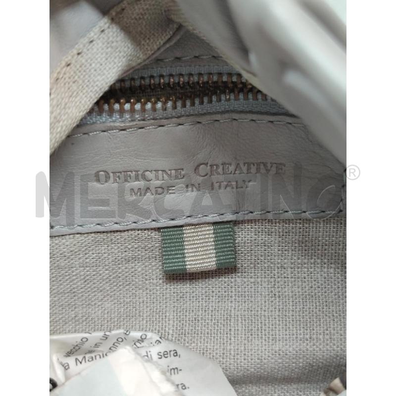 OFFICINE CREATIVE CLUTCH BOLINA GRIGIA PELLE BUE | Mercatino dell'Usato Settimo torinese 4