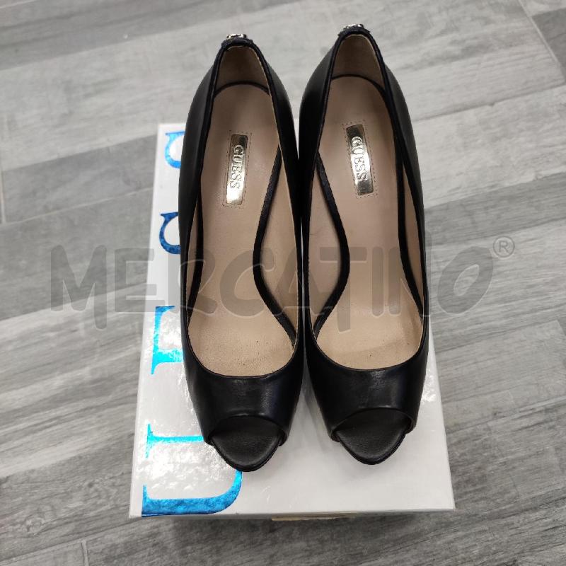 OPEN TOE GUESS NERO PELLE  | Mercatino dell'Usato Settimo torinese 2