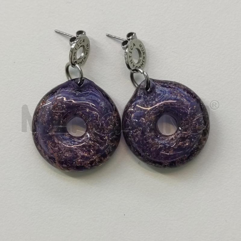 ORECCHINI ANTICA MURRINA VIOLA ROSE GOLD | Mercatino dell'Usato Settimo torinese 1